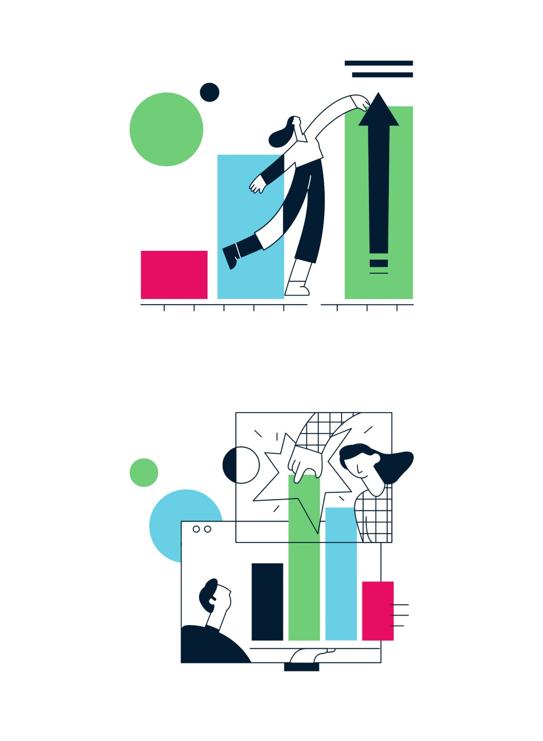 Intentify Demand illustration set