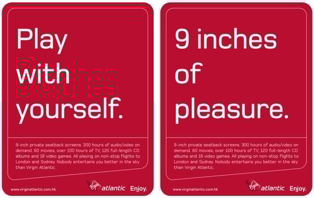 examples of virgin tone of voice marketing material